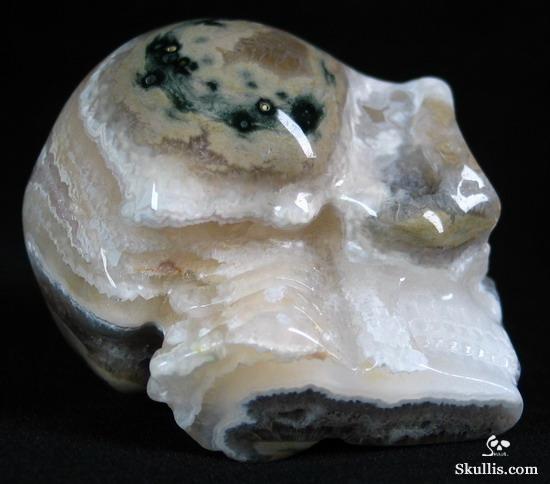 Ocean Jasper Crystal Alien Skull