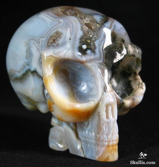 Ocean Jasper Crystal Alien Skull
