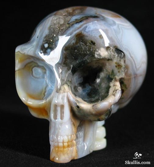 Ocean Jasper Crystal Alien Skull