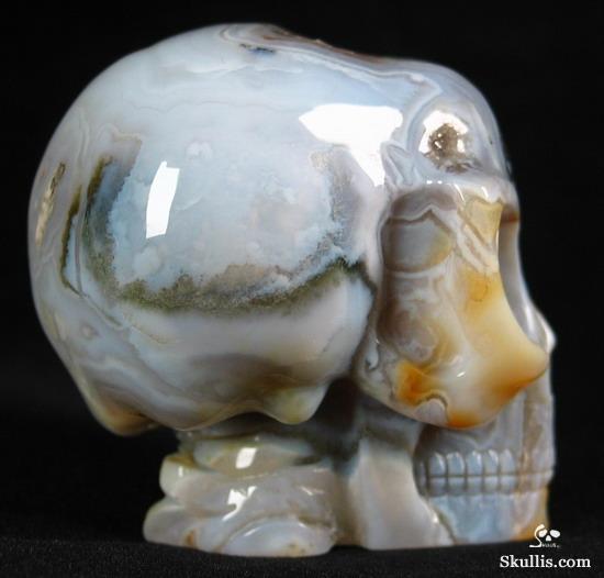 Ocean Jasper Crystal Alien Skull