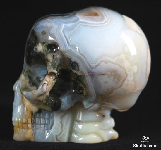 Ocean Jasper Crystal Alien Skull