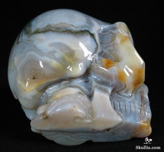 Ocean Jasper Crystal Alien Skull