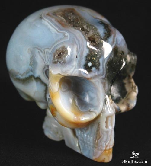 Ocean Jasper Crystal Alien Skull
