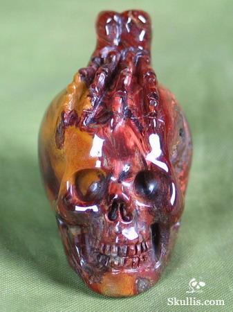 Pietersite Crystal Skull Pendant
