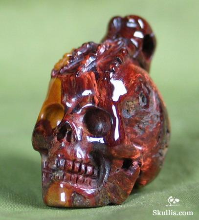 Pietersite Crystal Skull Pendant