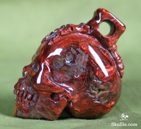 Pietersite Crystal Skull Pendant