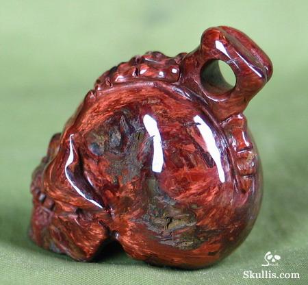 Pietersite Crystal Skull Pendant