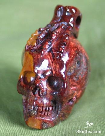 Pietersite Crystal Skull Pendant