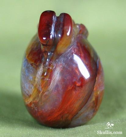 Pietersite Skull with Bones Pandant