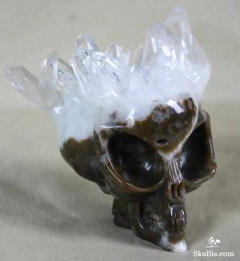 Quartz Rock Crystal Druse Crystal Alien Skull