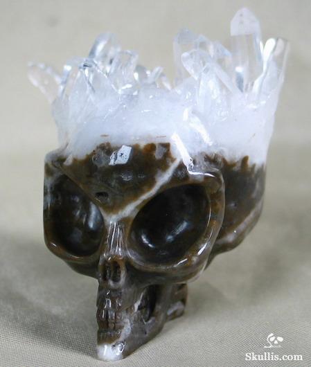 Quartz Rock Crystal Druse Crystal Alien Skull