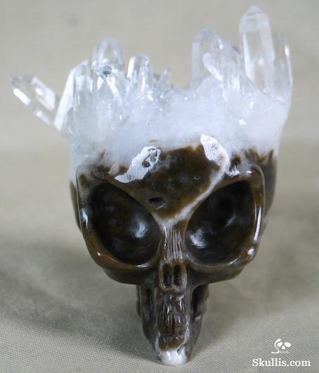 Quartz Rock Crystal Druse Crystal Alien Skull