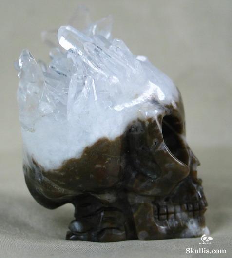 Quartz Rock Crystal Druse Crystal Alien Skull