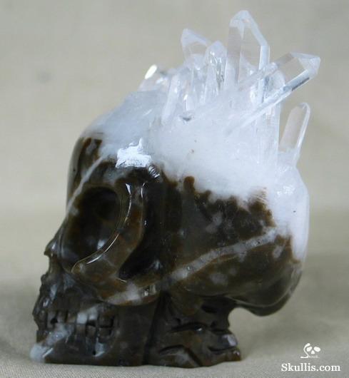 Quartz Rock Crystal Druse Crystal Alien Skull