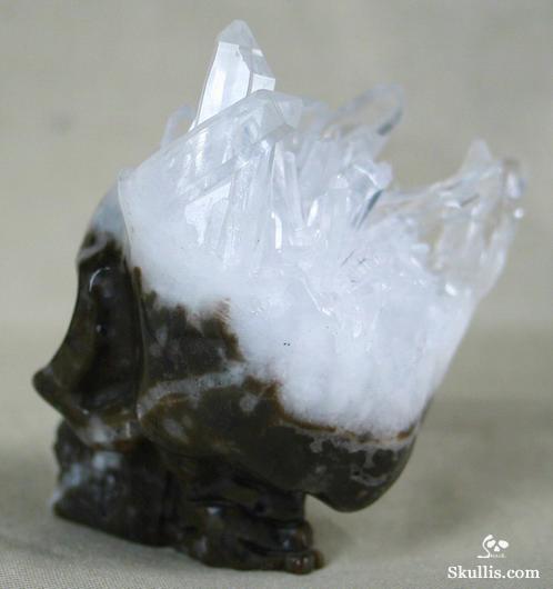 Quartz Rock Crystal Druse Crystal Alien Skull