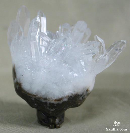 Quartz Rock Crystal Druse Crystal Alien Skull