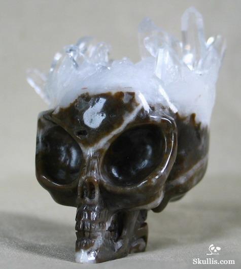 Quartz Rock Crystal Druse Crystal Alien Skull