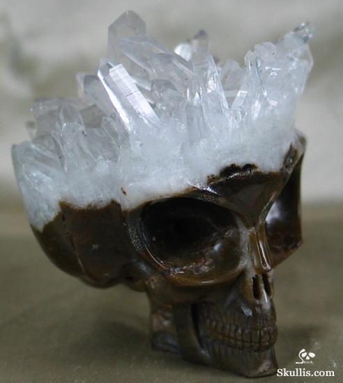 Quartz Rock Crystal Druse Crystal Alien Skull