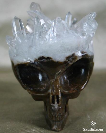 Quartz Rock Crystal Druse Crystal Alien Skull