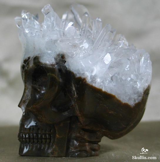 Quartz Rock Crystal Druse Crystal Alien Skull