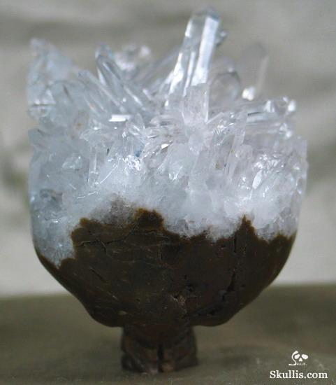 Quartz Rock Crystal Druse Crystal Alien Skull