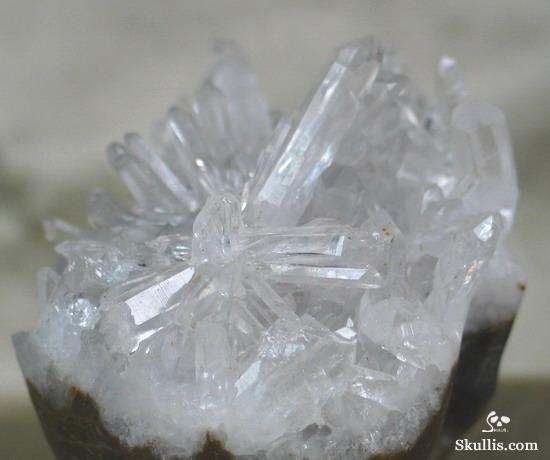 Quartz Rock Crystal Druse Crystal Alien Skull
