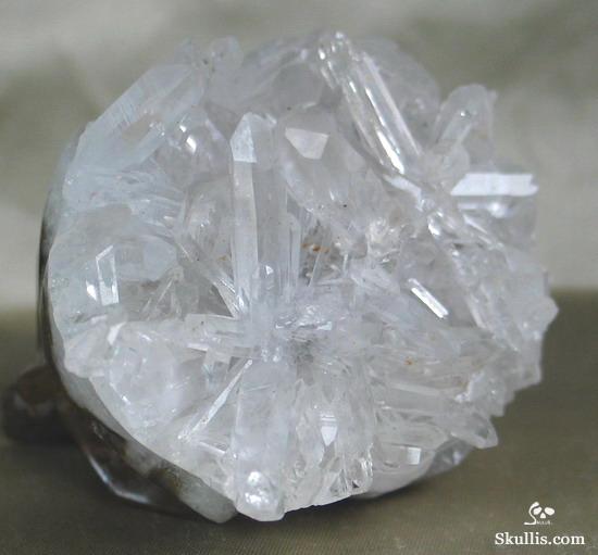 Quartz Rock Crystal Druse Crystal Alien Skull