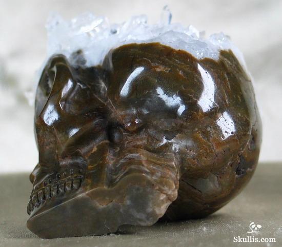 Quartz Rock Crystal Druse Crystal Alien Skull
