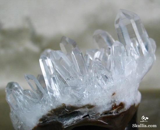 Quartz Rock Crystal Druse Crystal Alien Skull