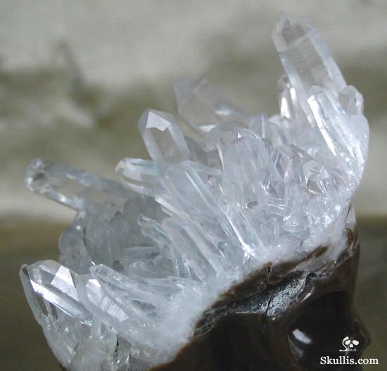 Quartz Rock Crystal Druse Crystal Alien Skull