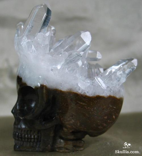 Quartz Rock Crystal Druse Crystal Alien Skull