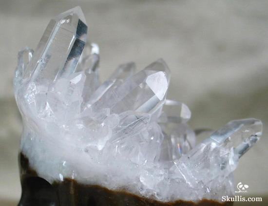 Quartz Rock Crystal Druse Crystal Alien Skull