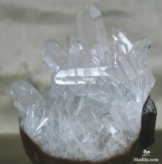 Quartz Rock Crystal Druse Crystal Alien Skull