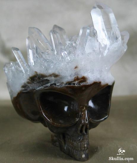 Quartz Rock Crystal Druse Crystal Alien Skull