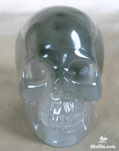 Green Aragonite Crystal Skull