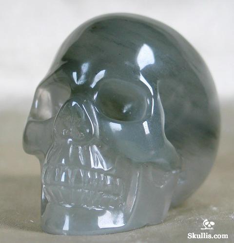 Green Aragonite Crystal Skull
