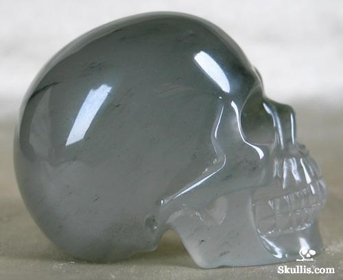 Green Aragonite Crystal Skull