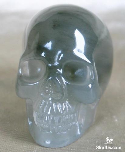 Green Aragonite Crystal Skull