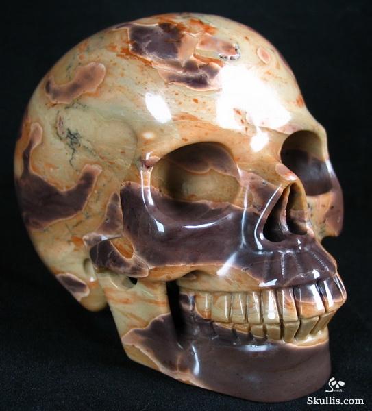 New Snake Skin Jasper Crystal Skull