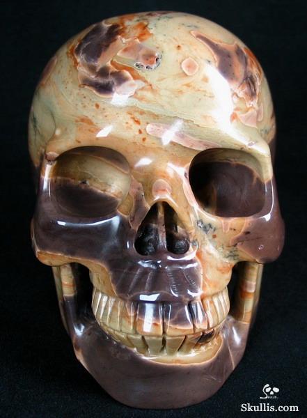 New Snake Skin Jasper Crystal Skull