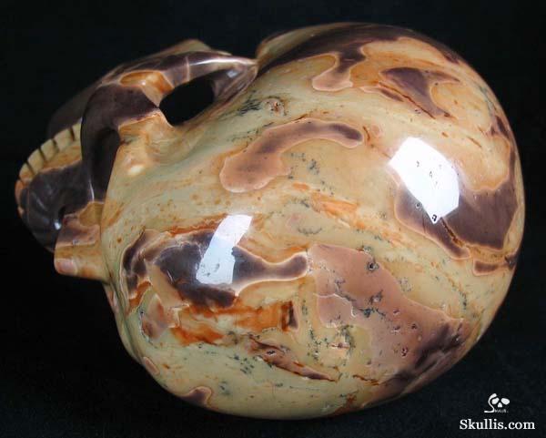 New Snake Skin Jasper Crystal Skull