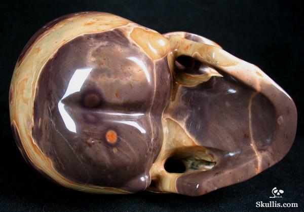 New Snake Skin Jasper Crystal Skull