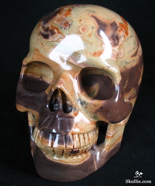 New Snake Skin Jasper Crystal Skull