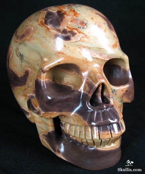 New Snake Skin Jasper Crystal Skull