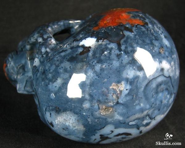 Flower Agate Crystal Skull