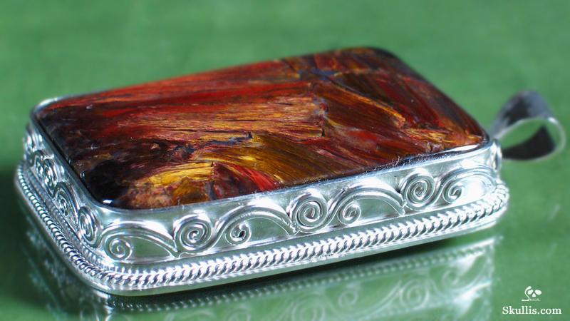 Pietersite Crystal Cabochon Pendant