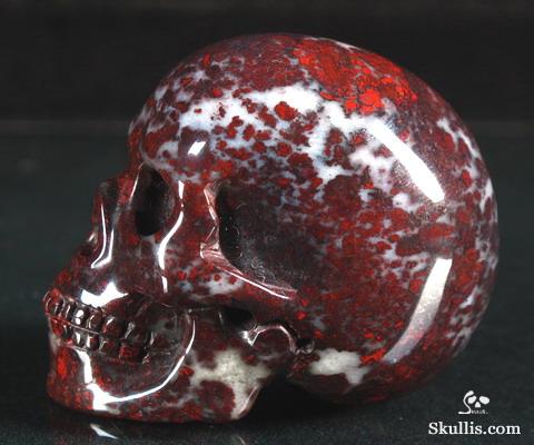 Chinese Bloodstone Skull Chinese Bloodstone Skull
