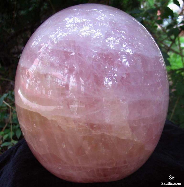 Titan 12.3" Rose Quartz Carved Crystal Skull, Realistic Titan 12.3" Rose Quartz Carved Crystal Skull, Realistic