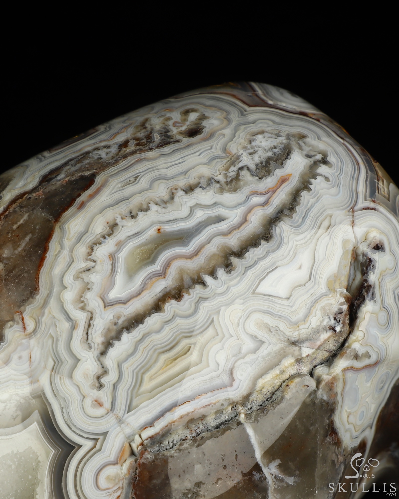 Gemstone 5.0" Red Crazy Lace Agate Hand Carved Crystal Skull, Super Realistic, Crystal Healing Gemstone 5.0" Red Crazy Lace Agate Hand Carved Crystal Skull, Super Realistic, Crystal Healing