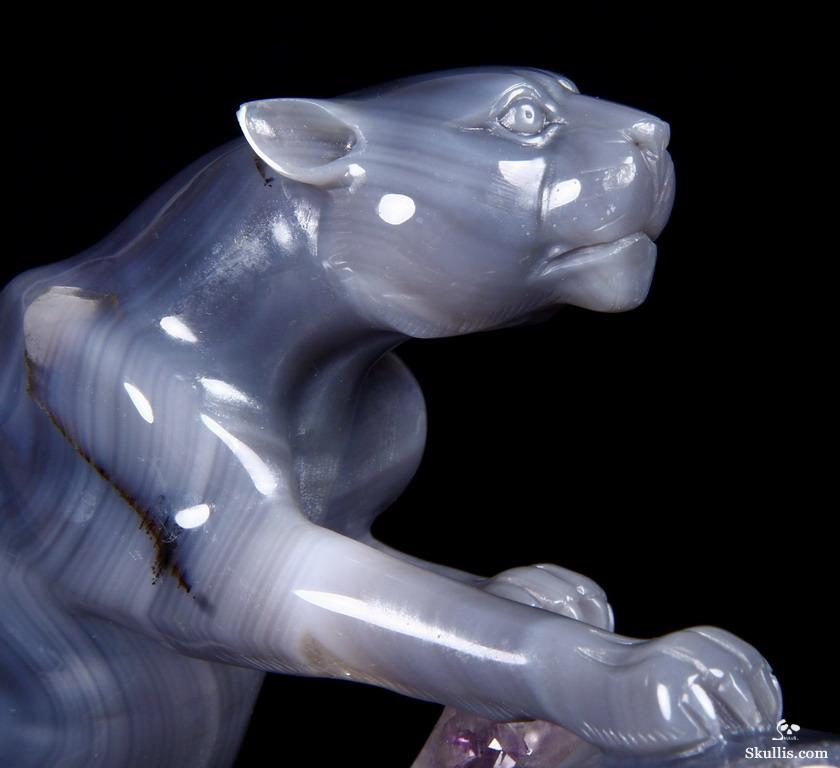 lalique crystal leopard